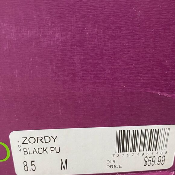 NIB SODA Zordy Heeled Chelsea Boots Black Size 8.5 - Picture 3 of 7